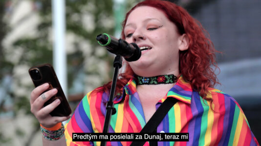 Dúhový pride 2024 Veroni Gyenge